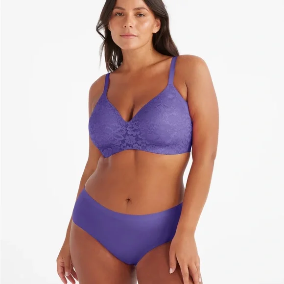 Knix Lace WingWomen Contour Periwinkle size 6 Bra - Picture 1 of 9